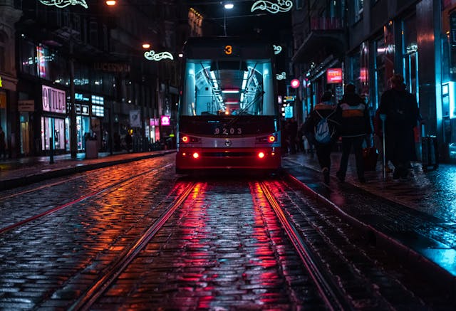 Tramway pour l'aéroport de Lyon
